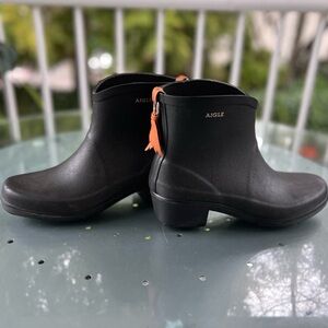 Angle Juliette Ladies Rain Boot Black Sz W 39 / Sz 8